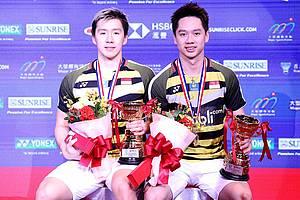 Kevin Sanjaya Sukamuljo/Marcus Fernaldi Gideon juara di Hong Kong Open 2018 BWF World Tour SUper 500.