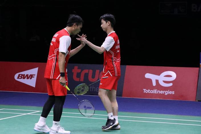 Mohammad Ahsan & Kevin Sanjaya Sukamuljo (Humas PP PBSI)