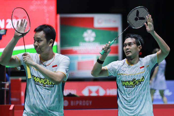 Hendra Setiawan & Mohammad Ahsan (Humas PP PBSI) Hendra Setiawan & Mohammad Ahsan (Humas PP PBSI)