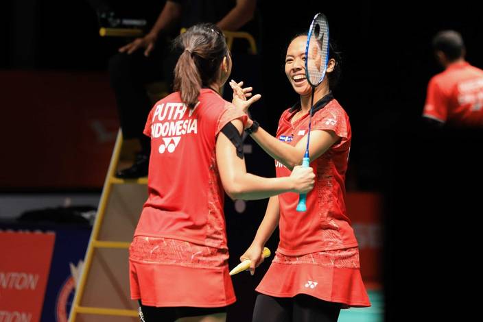 Della Destiara Haris/Virny Putri saat tampil di Malaysia Masters 2019 BWF World Tour Super 500, pekan lalu. Della Destiara Haris/Virny Putri saat tampil di Malaysia Masters 2019 BWF World Tour Super 500, pekan lalu.