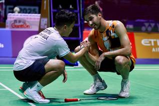 Anthony Sinisuka Ginting & Toma Junior Popov (Humas PP PBSI) Anthony Sinisuka Ginting & Toma Junior Popov (Humas PP PBSI)