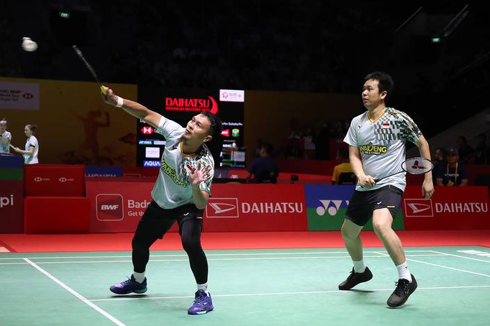 Mohammad Ahsan/Hendra Setiawan (Djarum Badminton/Edward Luhukay) Mohammad Ahsan/Hendra Setiawan (Djarum Badminton/Edward Luhukay)