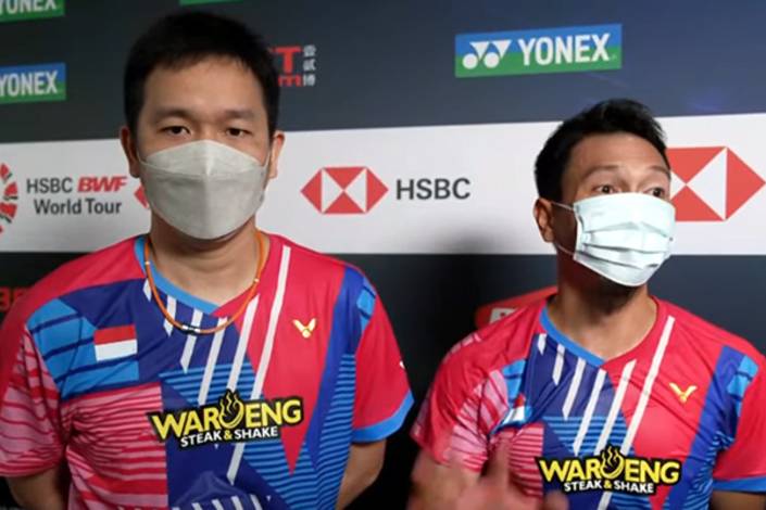 Hendra Setiawan & Mohammad Ahsan (Tangkapan Layar BWF TV)