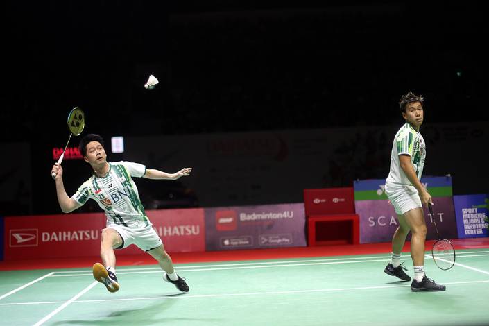 Kevin Sanjaya Sukamuljo & Marcus Fernaldi Gideon (Djarum Badminton) Kevin Sanjaya Sukamuljo & Marcus Fernaldi Gideon (Djarum Badminton)