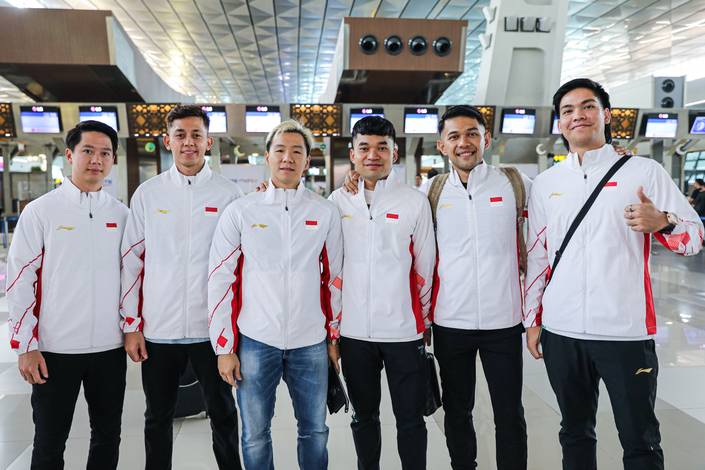 Skuad ganda putra Indonesia pada Piala Sudirman (Humas PP PBSI) Skuad ganda putra Indonesia pada Piala Sudirman (Humas PP PBSI)