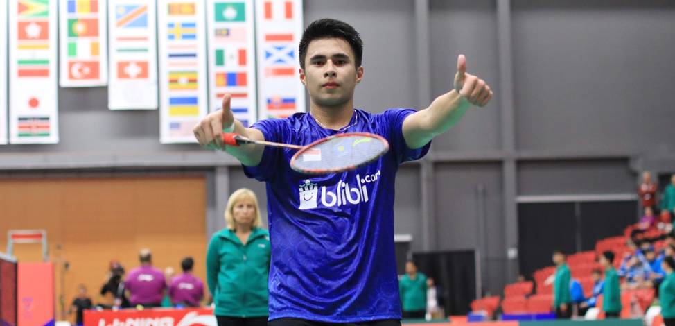 Selebrasi Ikhsan Leonardo Imanuel Rumbay saat berhasil menyumbangkan poin untuk Indonesia. Selebrasi Ikhsan Leonardo Imanuel Rumbay saat berhasil menyumbangkan poin untuk Indonesia.