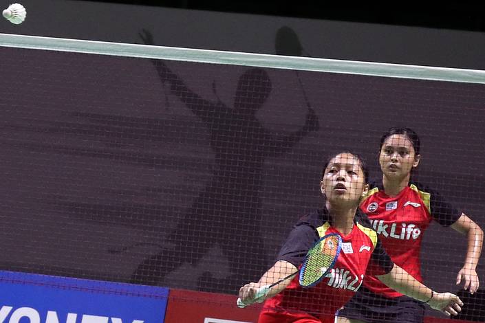 Titis Maulida Rahma/Bernadine Anindiya Wardana (Djarum Badminton) Titis Maulida Rahma/Bernadine Anindiya Wardana (Djarum Badminton)