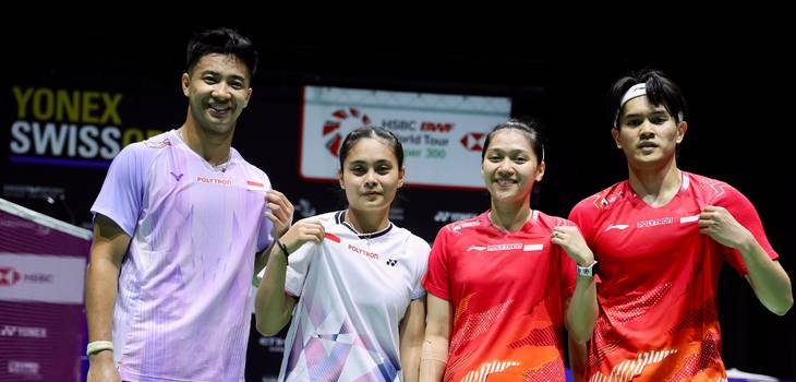 Dejan Ferdinansyah/Bernadine Anindya Wardana & Adnan Maulana/Indah Cahya Sari (Humas PP PBSI)