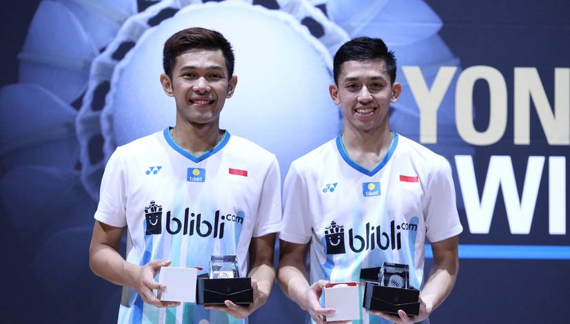 Fajar Alfian/Muhammad Rian Ardianto Juara Swiss Open 2019. (Foto. PBSI)