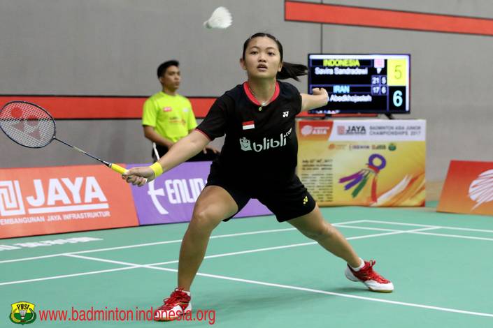Savira Sandradewi Berhasil Melaju ke Babak Dua Asia Junior Championships 2017. (foto: PBSI) Savira Sandradewi Berhasil Melaju ke Babak Dua Asia Junior Championships 2017. (foto: PBSI)