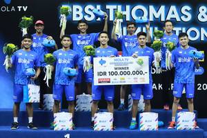 Tim Rajawali juara Mola TV PBSI Thomas & Uber Cup Simulation 2020.