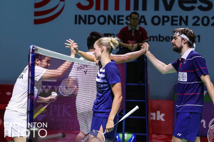 Melati Daeva Oktavianti/Praveen Jordan & Mathias Christiansen/Alexandra Bøje (Badminton Photo/Erika Sawauchi) Melati Daeva Oktavianti/Praveen Jordan & Mathias Christiansen/Alexandra Bøje (Badminton Photo/Erika Sawauchi)