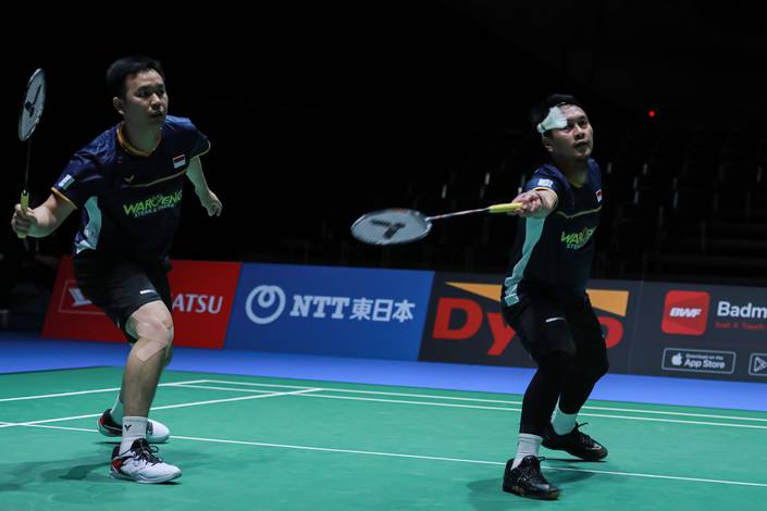 Hendra Setiawan & Mohammad Ahsan (Humas PP PBSI) Hendra Setiawan & Mohammad Ahsan (Humas PP PBSI)
