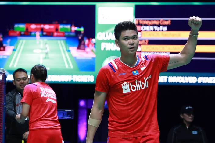 Selebrasi Praveen Jordan/Melati Daeva Oktavianti (Indonesia). Selebrasi Praveen Jordan/Melati Daeva Oktavianti (Indonesia).
