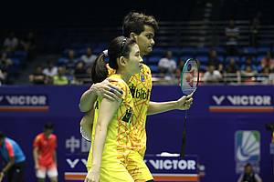 Ricky Karanda Suwardi/Debby Susanto saat tampil di China Open 2018.