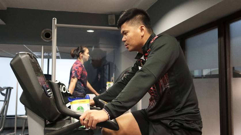 Ganda campuran Indonesia, Praveen Jordan/Melati Daeva Oktavianti saat menjalani sesi latihan. (Foto: PP PBSI) Ganda campuran Indonesia, Praveen Jordan/Melati Daeva Oktavianti saat menjalani sesi latihan. (Foto: PP PBSI)