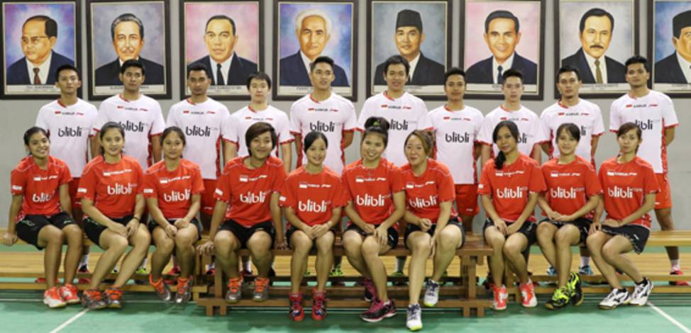 Para Pemain Pelatnas PBSI Berfoto Bersama.