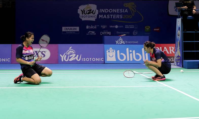 Selebrasi kemenangan Ribka Sugiarto/Siti Fadia Silva Ramadhanti (Indonesia). Selebrasi kemenangan Ribka Sugiarto/Siti Fadia Silva Ramadhanti (Indonesia).