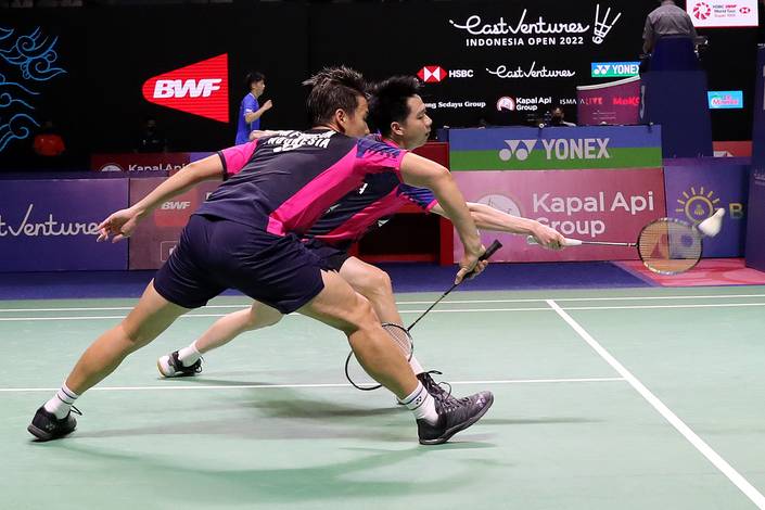 Marcus Fernaldi Gideon & Kevin Sanjaya Sukamuljo (Djarum Badminton) Marcus Fernaldi Gideon & Kevin Sanjaya Sukamuljo (Djarum Badminton)
