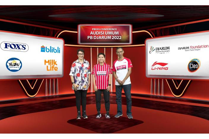 Sesi foto bersama usai jumpa pers Audisi Umum PB Djarum 2022 (Dok. PB Djarum) Sesi foto bersama usai jumpa pers Audisi Umum PB Djarum 2022 (Dok. PB Djarum)