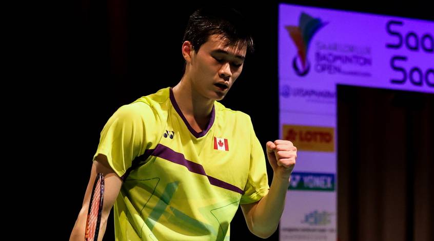 Selebrasi Brian Yang (Kanada). (Foto: BWF) Selebrasi Brian Yang (Kanada). (Foto: BWF)
