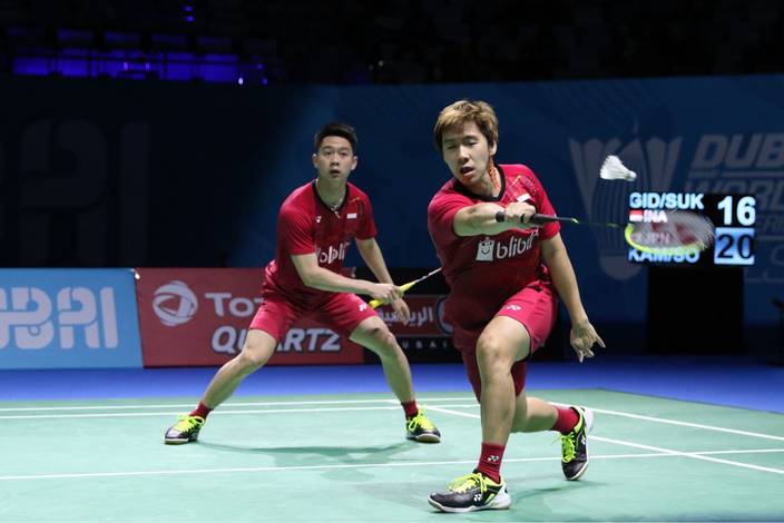 Kevin Sanjaya/Marcus F. Gideon Siap Tampil Maksimal Di Laga Terakhir Penyisihan Grup Agar Mampu Lolos ke Semifinal. (Foto: PBSI) Kevin Sanjaya/Marcus F. Gideon Siap Tampil Maksimal Di Laga Terakhir Penyisihan Grup Agar Mampu Lolos ke Semifinal. (Foto: PBSI)