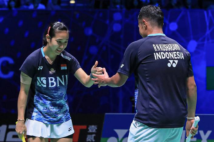 Lisa Ayu Kusumawati & Rehan Naufal Kusharjanto (Humas PP PBSI) Lisa Ayu Kusumawati & Rehan Naufal Kusharjanto (Humas PP PBSI)