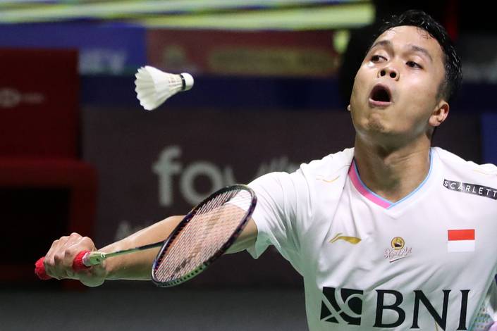 Anthony Sinisuka Ginting (Djarum Badminton/Edward Luhukay) Anthony Sinisuka Ginting (Djarum Badminton/Edward Luhukay)
