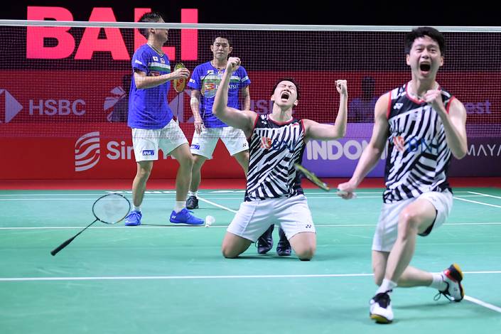 Kevin Sanjaya Sukamuljo & Marcus Fernaldi Gideon (Humas PP PBSI) Kevin Sanjaya Sukamuljo & Marcus Fernaldi Gideon (Humas PP PBSI)