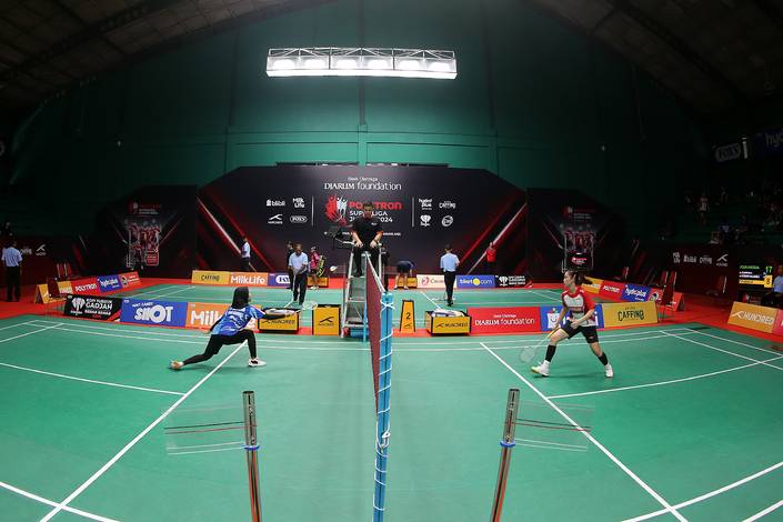 Rangkaian laga pembuka Polytron Superliga Junior 2024 (Djarum Badminton) Rangkaian laga pembuka Polytron Superliga Junior 2024 (Djarum Badminton)
