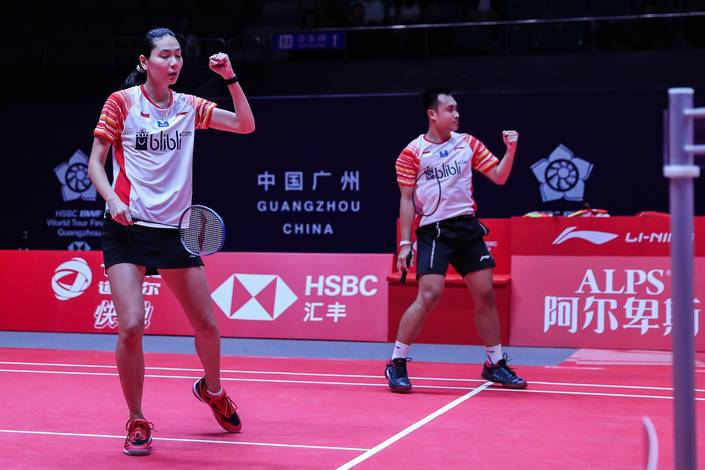 Selebrasi Hafiz Faizal/Gloria Emanuelle Widjaja (Indonesia). Selebrasi Hafiz Faizal/Gloria Emanuelle Widjaja (Indonesia).