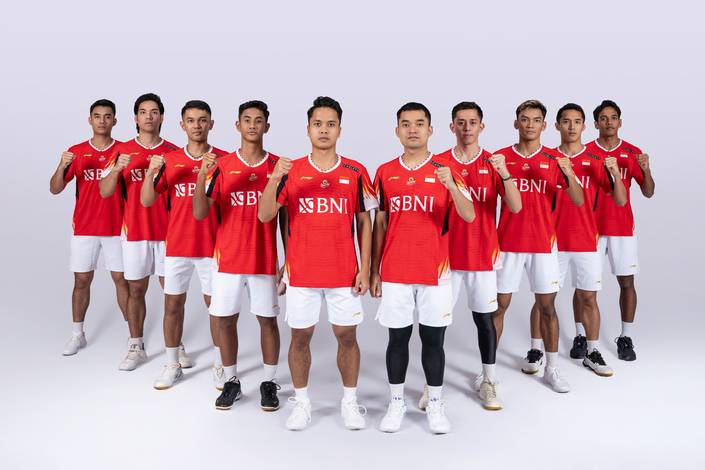 Tim bulu tangkis Indonesia pada Piala Thomas 2024 (Humas PP PBSI) Tim bulu tangkis Indonesia pada Piala Thomas 2024 (Humas PP PBSI)