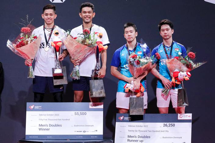 Fajar Alfian/Muhammad Rian Ardianto & Marcus Fernaldi Gideon/Kevin Sanjaya Sukamuljo (Humas PP PBSI) Fajar Alfian/Muhammad Rian Ardianto & Marcus Fernaldi Gideon/Kevin Sanjaya Sukamuljo (Humas PP PBSI)