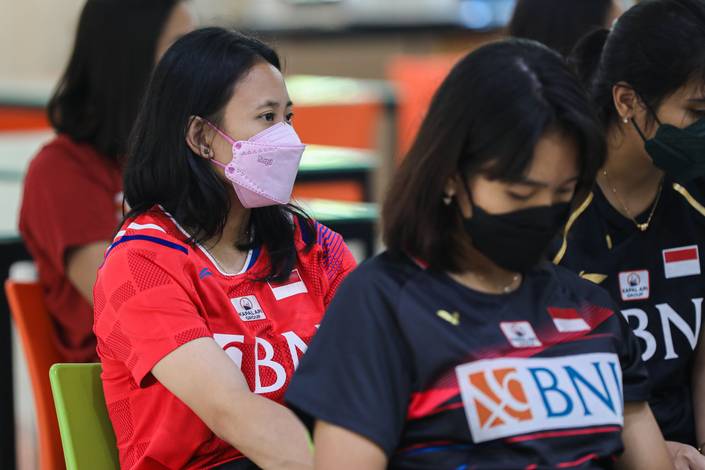 Para atlet mendapat perbekalan tambahan jelang berlaga di Piala Sudirman dan Piala Thomas-Uber. (PP PBSI) Para atlet mendapat perbekalan tambahan jelang berlaga di Piala Sudirman dan Piala Thomas-Uber. (PP PBSI)