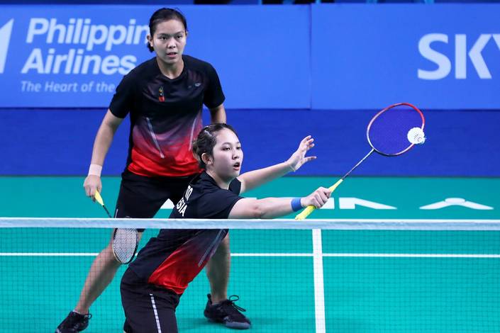 Siti Fadia Silva Ramadhanti/Ribka Sugiarto (Indonesia) menyambut pengembalian. Siti Fadia Silva Ramadhanti/Ribka Sugiarto (Indonesia) menyambut pengembalian.