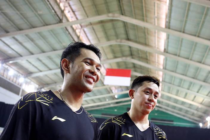 Fajar Alfian/Muhammd Rian Ardianto (Djarum Badminton/Edward Luhukay) Fajar Alfian/Muhammd Rian Ardianto (Djarum Badminton/Edward Luhukay)