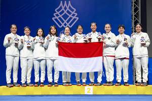 Tim beregu putri Indonesia raih medali perak SEA Games Thailand 2025 (Humas PP PBSI) Tim beregu putri Indonesia raih medali perak SEA Games Thailand 2025 (Humas PP PBSI)