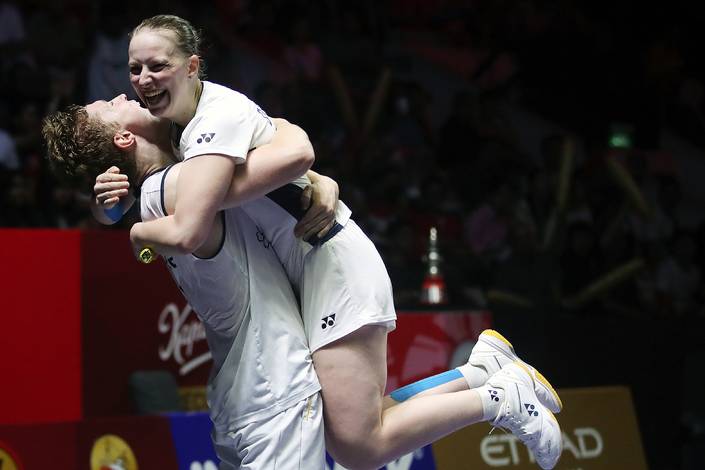Thom Gicquel/Delphine Delrue (Djarum Badminton/Edward Luhukay) Thom Gicquel/Delphine Delrue (Djarum Badminton/Edward Luhukay)