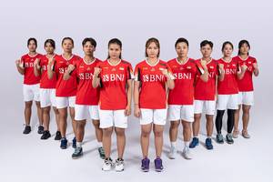 Tim Indonesia pada Piala Uber 2024 (Humas PP PBSI)