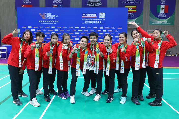 Tim Indonesia pada Piala Uber 2024 (Humas PP PBSI) Tim Indonesia pada Piala Uber 2024 (Humas PP PBSI)