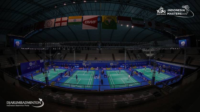 Suasana persiapan di GOR Ken Arok, Malang. Suasana persiapan di GOR Ken Arok, Malang.