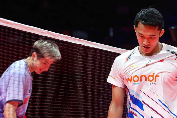 Shi Yu Qi & Jonatan Christie (Humas PP PBSI) Shi Yu Qi & Jonatan Christie (Humas PP PBSI)
