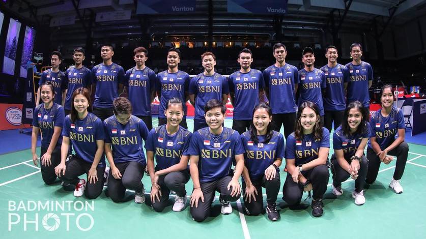 Tim dari Indonesia berfoto bersama (Foto: Badminton Photo/Jnanesh Salian) Tim dari Indonesia berfoto bersama (Foto: Badminton Photo/Jnanesh Salian)