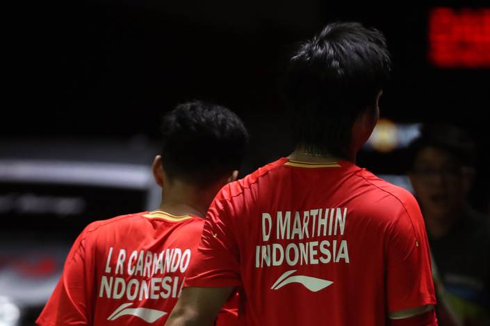 Leo Rolly Carnando/Daniel Marthin (Djarum Badminton) Leo Rolly Carnando/Daniel Marthin (Djarum Badminton)