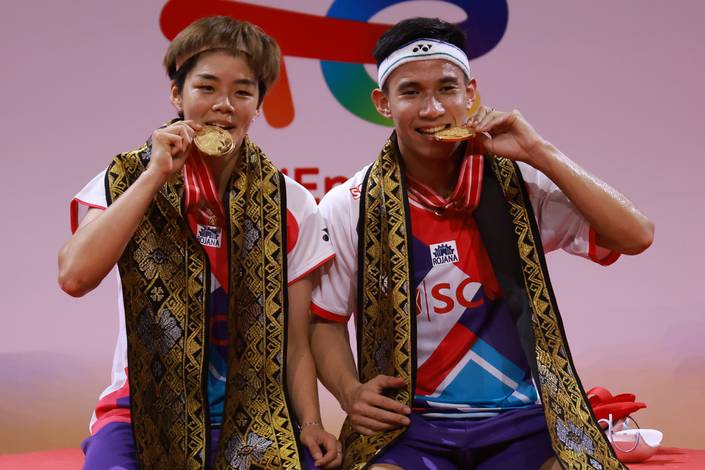 Dechapol Puavaranukroh & Sapsiree Taerattanachai (Humas PP PBSI)