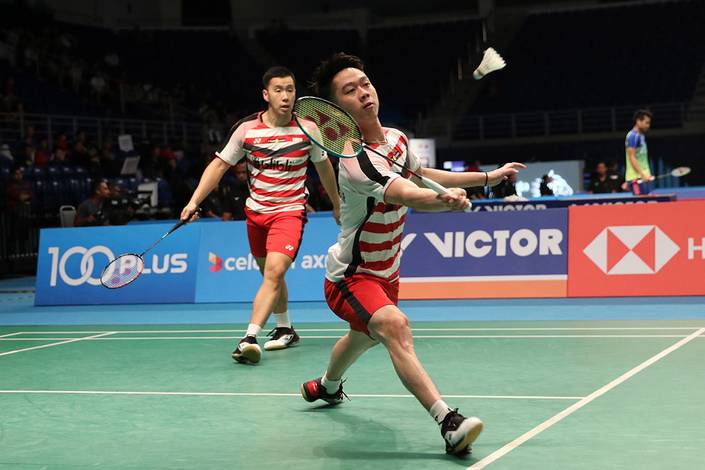 Kevin Sanjaya Sukamuljo/Marcus Fernaldi Gideon. Kevin Sanjaya Sukamuljo/Marcus Fernaldi Gideon.