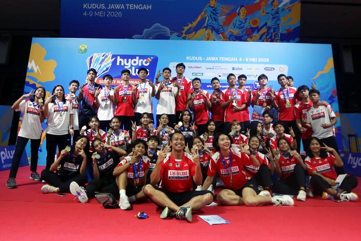 Para Pemain PB Djarum pada HYDROPLUS Sirnas A Jateng 2026 (Djarum Badminton/Edward Luhukay)