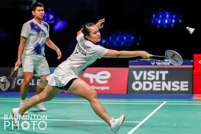 Praveen Jordan & Melati Daeva Oktavianti (Badminton Photo/Mikael Ropars) Praveen Jordan & Melati Daeva Oktavianti (Badminton Photo/Mikael Ropars)