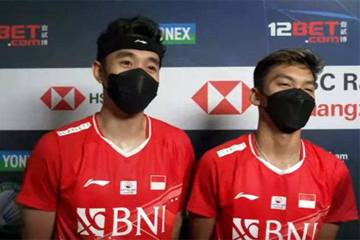 Bagas Maulana & Muhammad Shohibul Fikri (Tangkapan Layar BWF TV) Bagas Maulana & Muhammad Shohibul Fikri (Tangkapan Layar BWF TV)