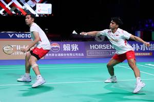 Sabar Karyaman Gutama/Moh Reza Pahlevi Isfahani (Humas PP PBSI)